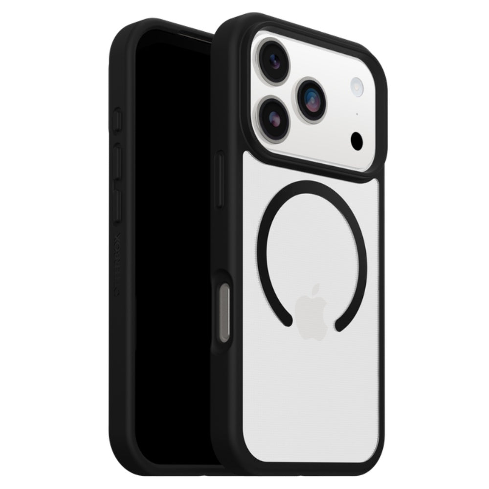 OtterBox React MagSafe Case (Suits iPhone 17 Pro) - Black Crystal