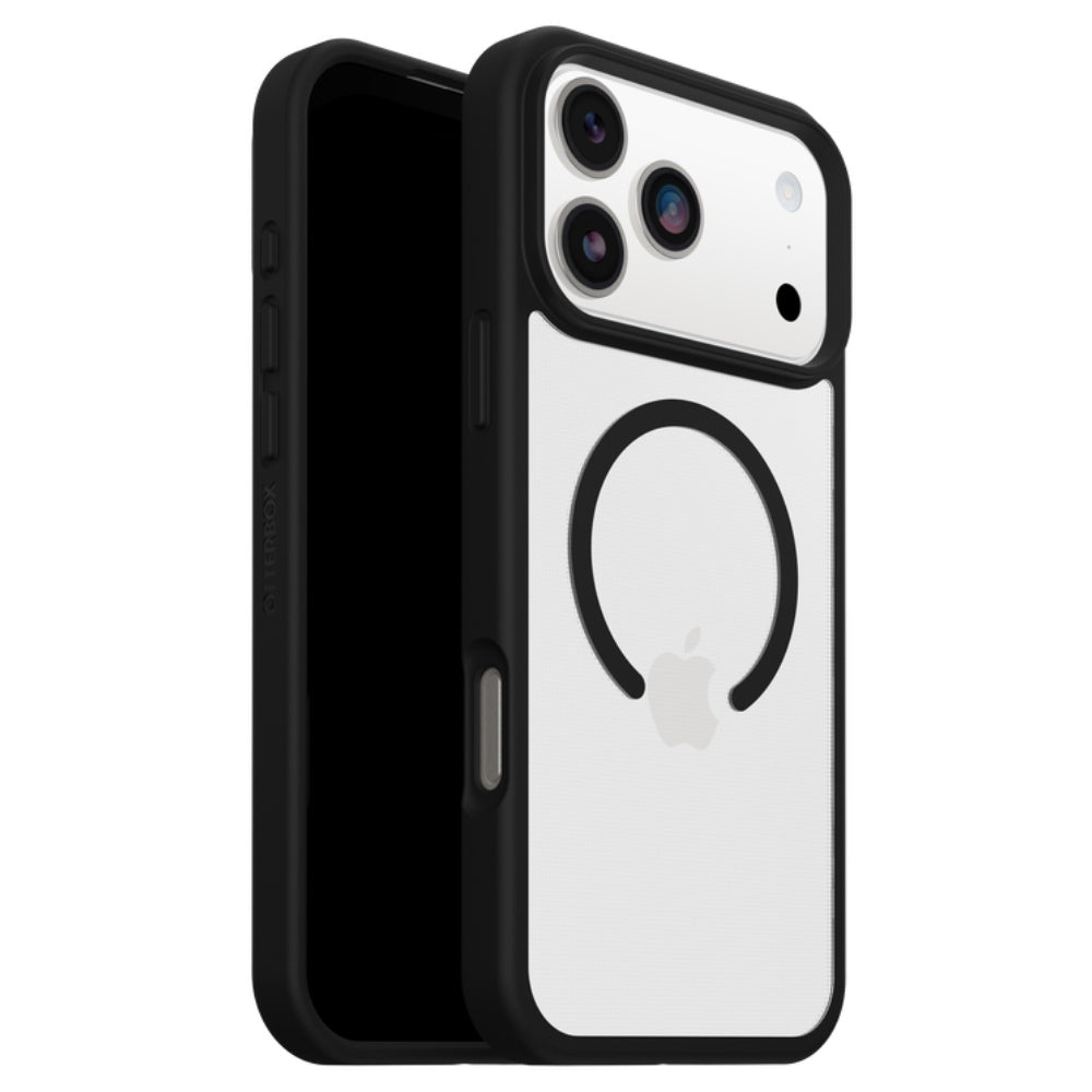 OtterBox React MagSafe Case (Suits iPhone 17 Pro Max) - Black Crystal