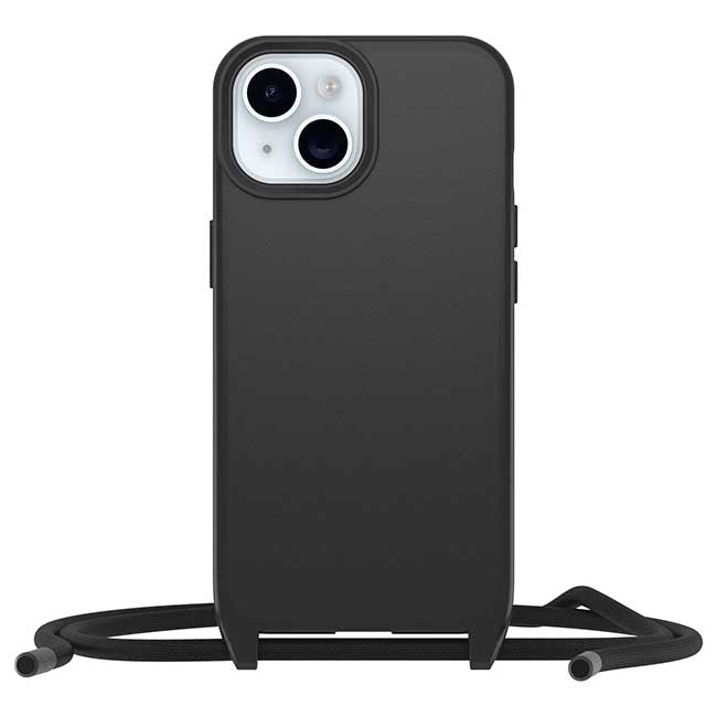 OtterBox React Necklace MagSafe Case (Suits iPhone 15) - Black