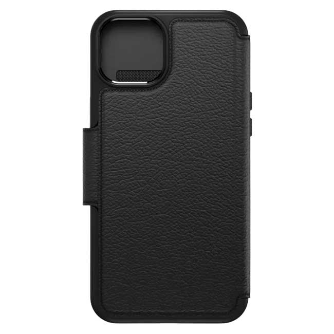 OtterBox Strada Folio MagSafe Case (Suits iPhone 15 Plus) - Black