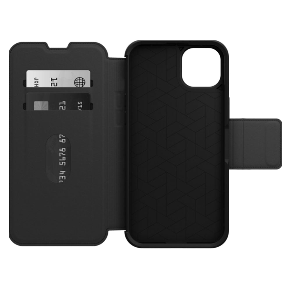 OtterBox Strada Wallet Case (Suits iPhone 14 Plus) - Black