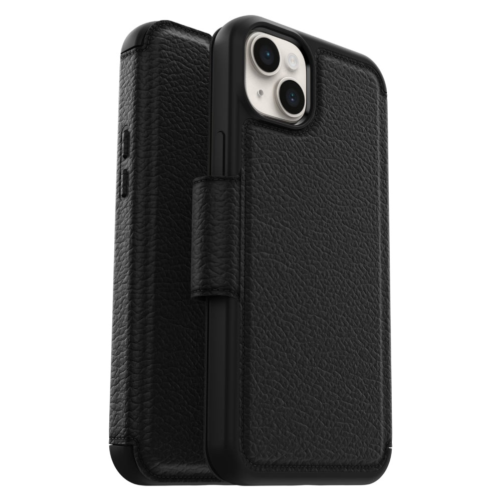 OtterBox Strada Wallet Case (Suits iPhone 14 Plus) - Black