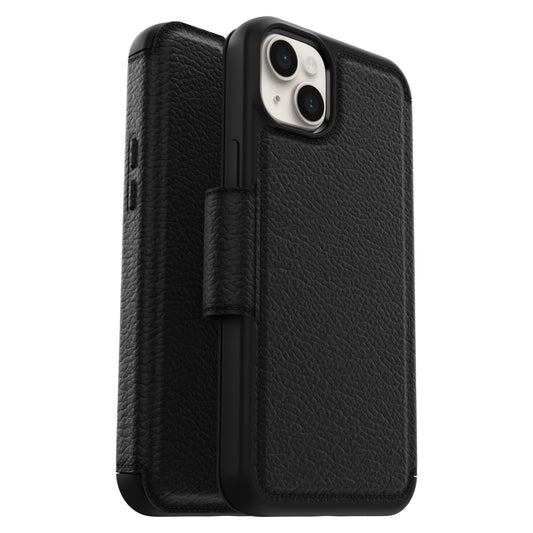 OtterBox Strada Wallet Case (Suits iPhone 14 Plus) - Black