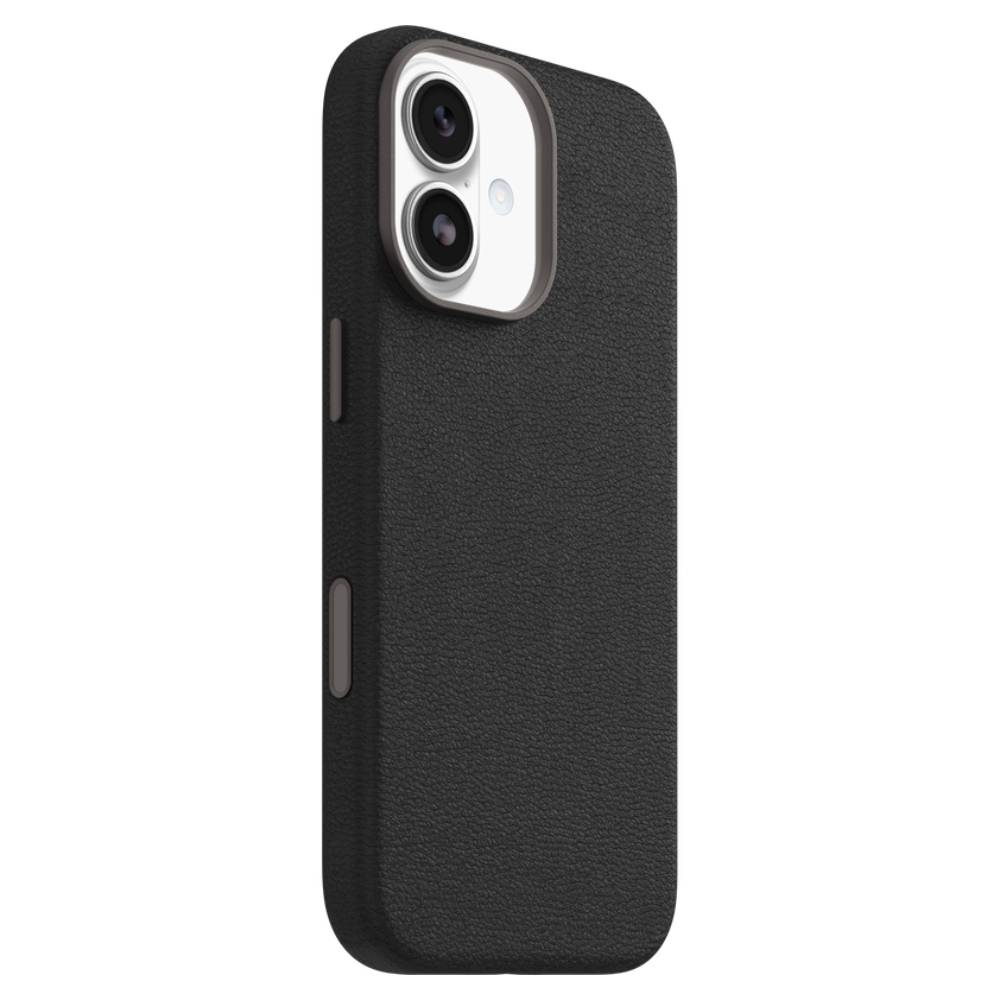 OtterBox Symmetry MagSafe Cactus Leather Case (Suits iPhone 17) - Noir Ash Black