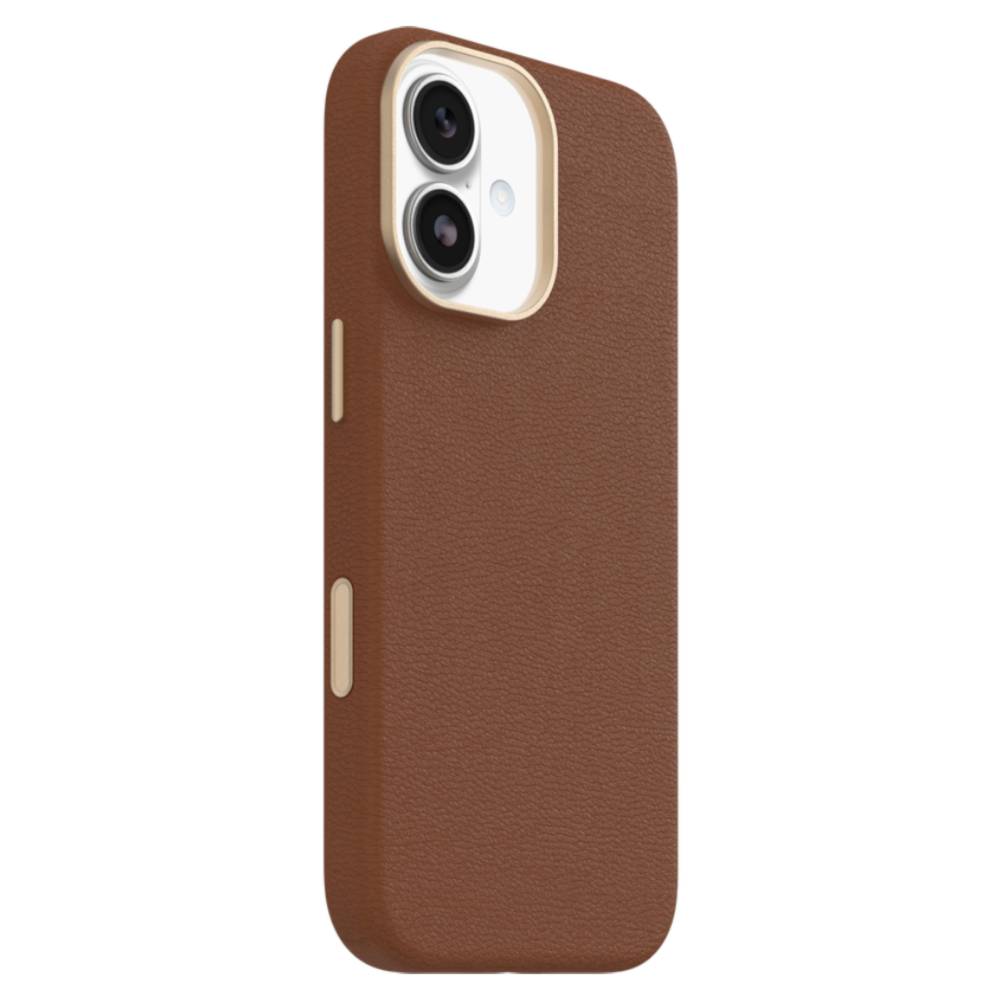 OtterBox Symmetry MagSafe Cactus Leather Case (Suits iPhone 17) - Desert Saddle Brown