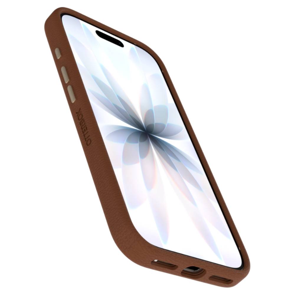 OtterBox Symmetry MagSafe Cactus Leather Case (Suits iPhone 17) - Desert Saddle Brown