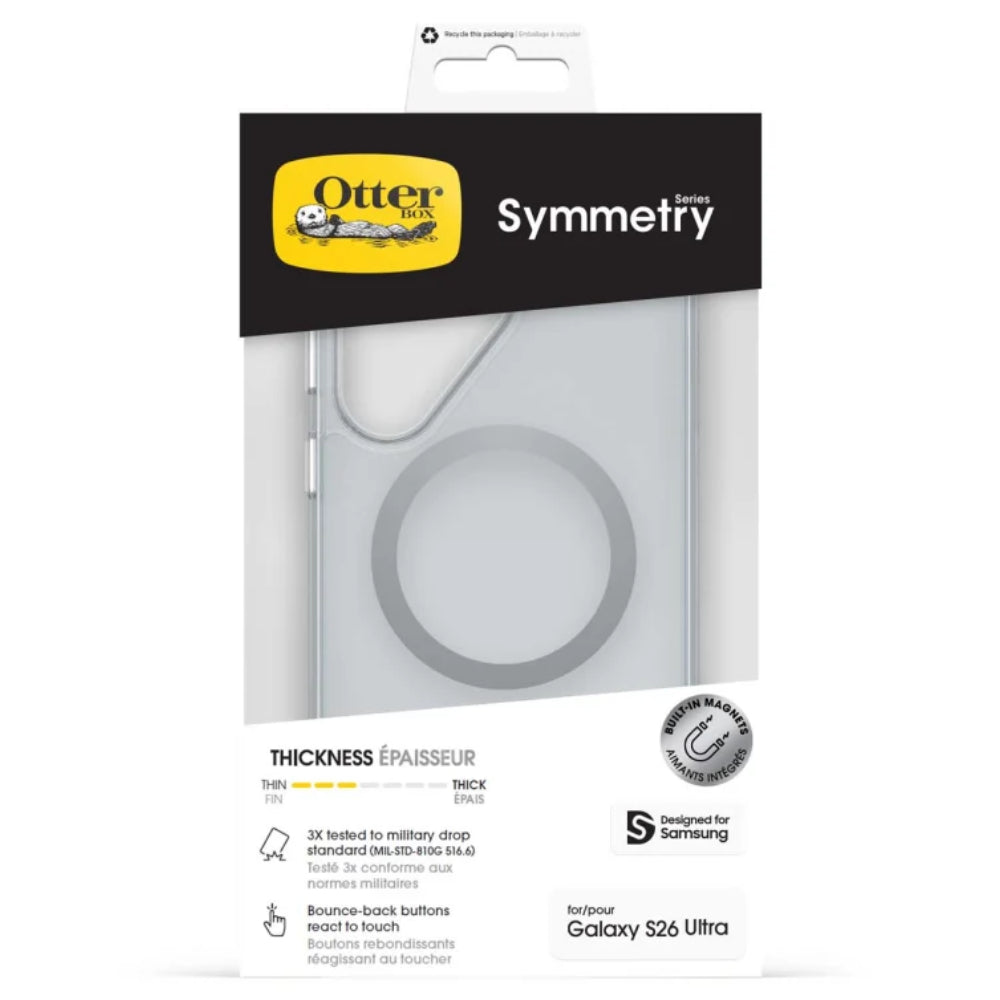 OtterBox Symmetry Magnetic Case (Suits Galaxy S26 Ultra) - Clear