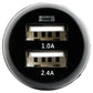 Our Pure Planet 17W Dual USB-A Car Charger - Black