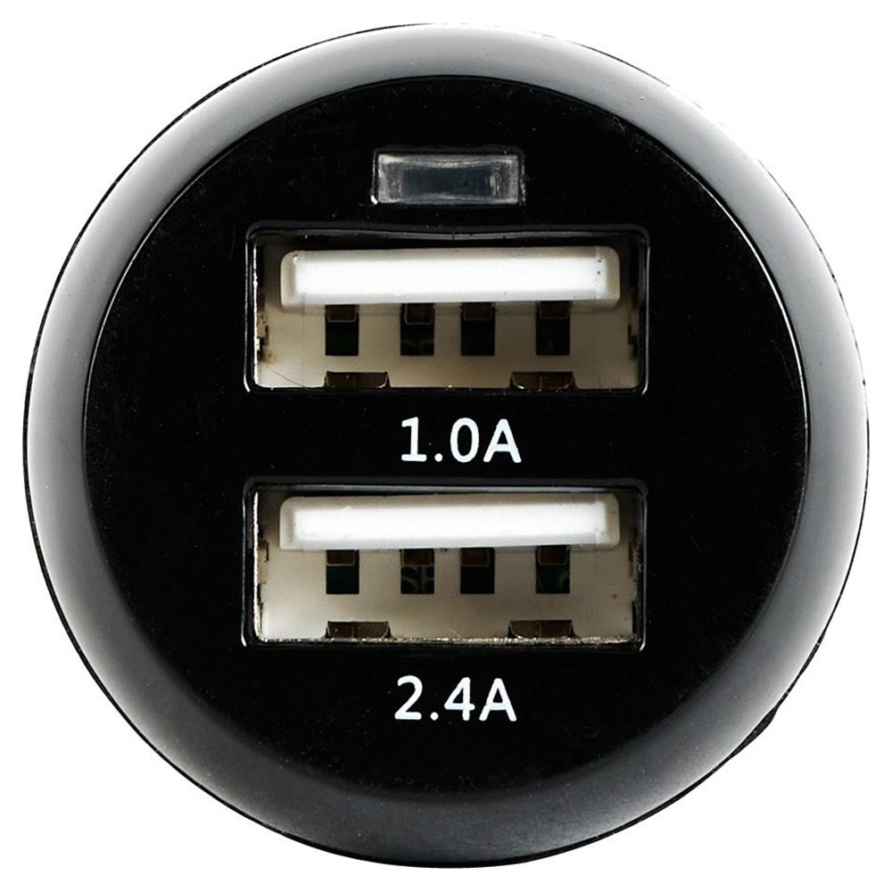 Our Pure Planet 17W Dual USB-A Car Charger - Black