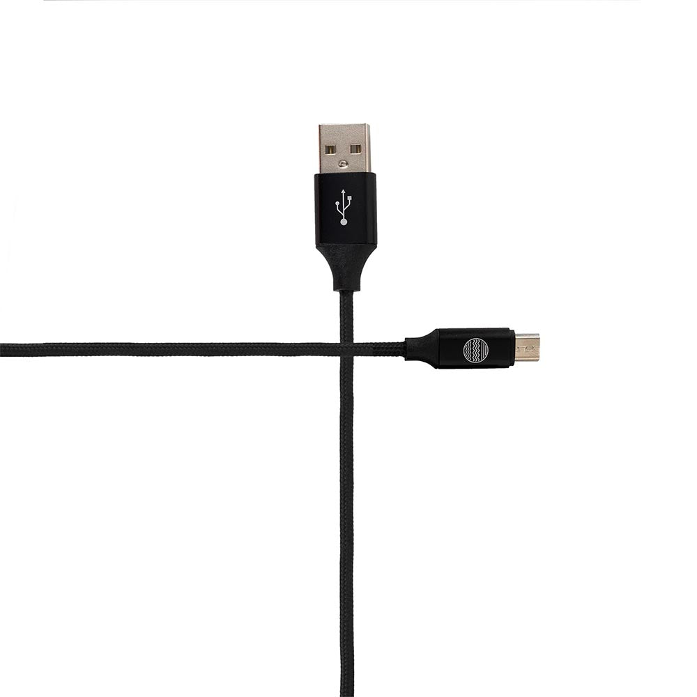 Our Pure Planet 1M USB-A to Micro-USB Data Transfer Cable - Black