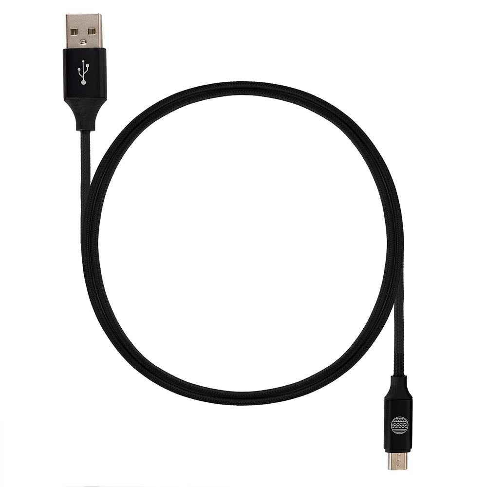 Our Pure Planet 1M USB-A to Micro-USB Data Transfer Cable - Black