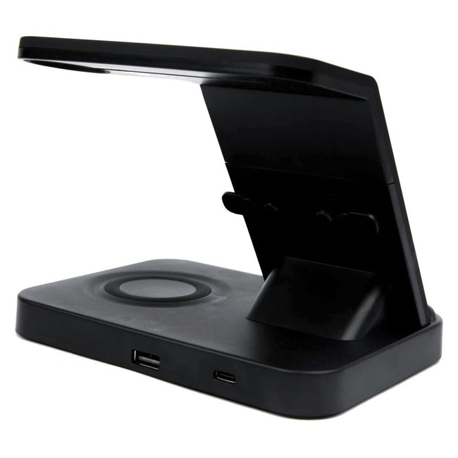 Our Pure Planet 3-in-1 Wireless Induction Charger - Black