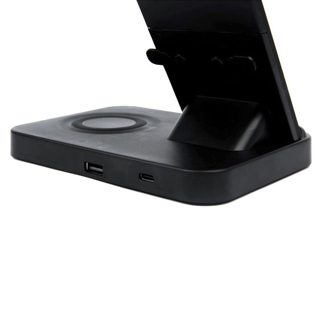 Our Pure Planet 3-in-1 Wireless Induction Charger - Black