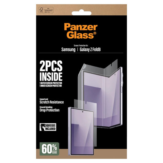 PanzerGlass Glass Subscreen + TPU Film Foldable Screen Protector (Suits Galaxy Z Fold 8)