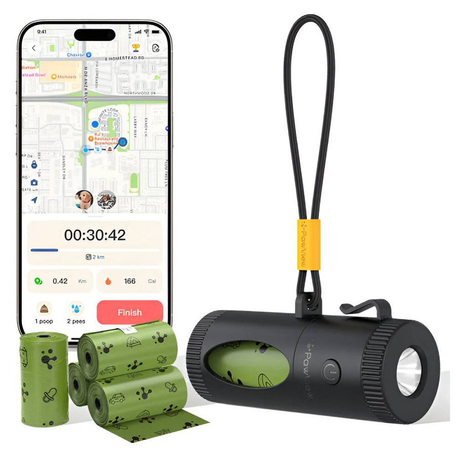 PawView Smart Poop Bag Dispenser with Retractable Function