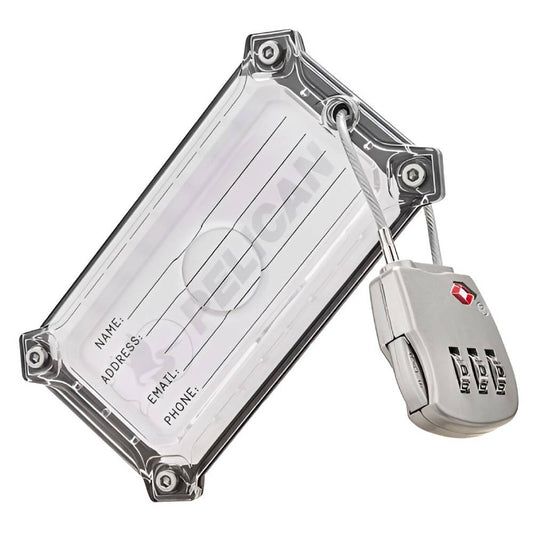 Pelican Tracker Airtag Luggage Lock - Brushed Titanium