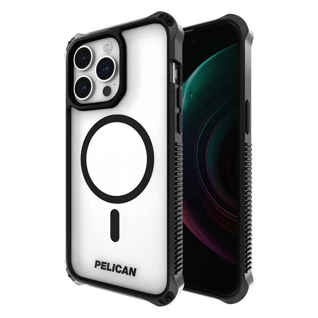 Pelican Guardian Rogue Case (Suits iPhone 15 Pro) - Clear Black