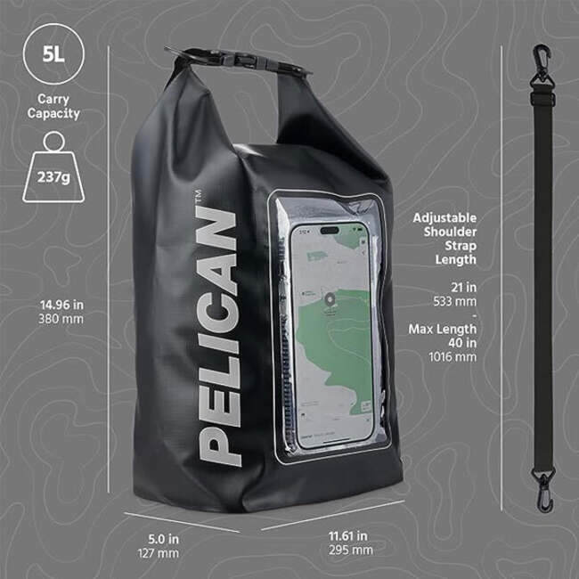 Pelican Marine Water Resistant for 5L Dry Bag - Stealth Black