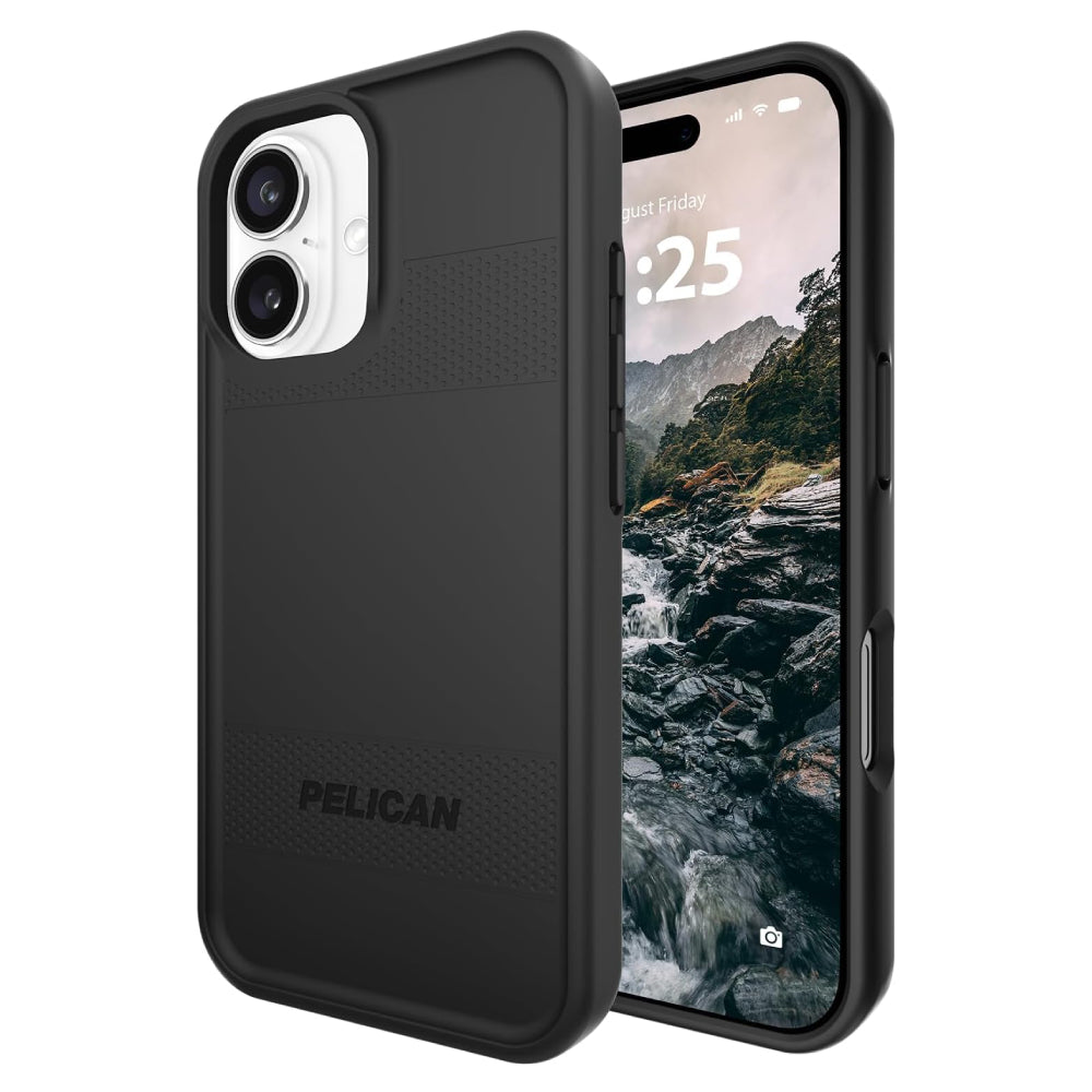 Pelican Protector MagSafe Case (Suits iPhone 16) - Black