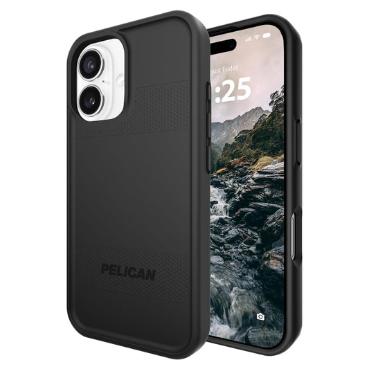 Pelican Protector MagSafe Case (Suits iPhone 16) - Black