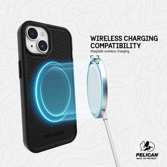 Pelican Protector MagSafe Case (Suits iPhone 15 Plus) - Carbon