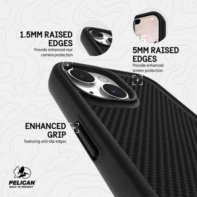 Pelican Protector MagSafe Case (Suits iPhone 15 Plus) - Carbon