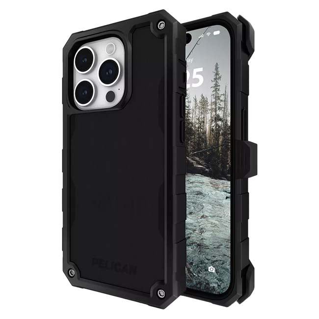 Pelican Shield MagSafe Case (Suits iPhone 15 Pro) - Black