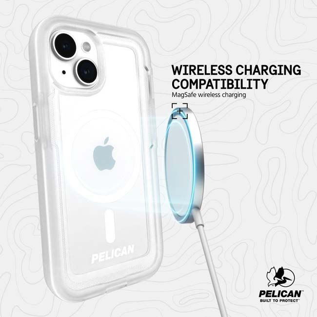 Pelican Voyager Case (Suits iPhone 15) - Clear