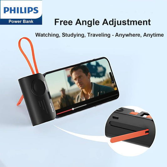 PHILIPS FunCube MINI 2 Watch Magnetic Direct Plug Multi-Function 4900mAh Power Bank - Black