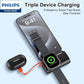 PHILIPS FunCube MINI 2 Watch Magnetic Direct Plug Multi-Function 4900mAh Power Bank - Black