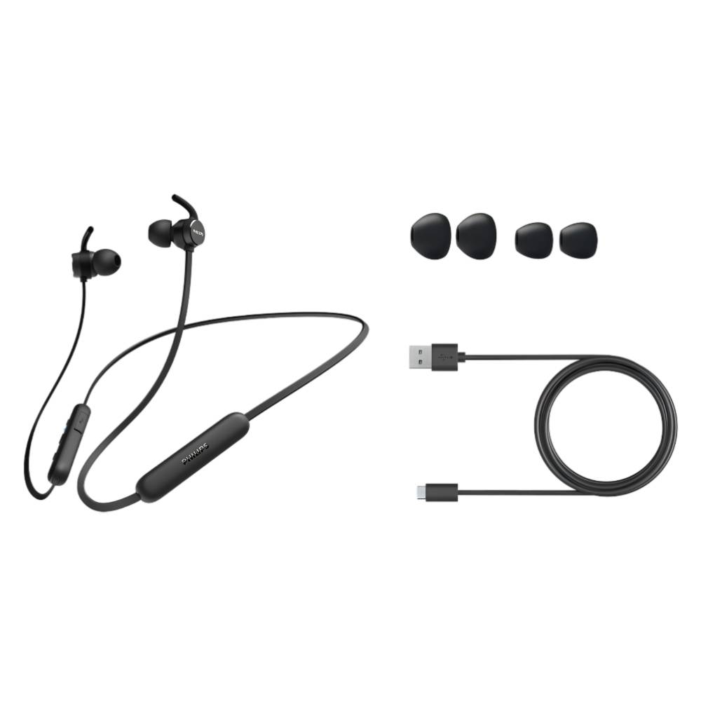 Philips In-ear wireless headphones with mic - Black [PHTAE1205BK00]