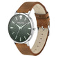 Police Green Dial Leather Strap Men's Watch (PL.16023JS/13)