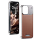 Pop Phones Metal Leather Frameless Aromatherapy Magsafe Case (Suits iPhone 15 Pro Max) - Brown