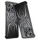 Pop Phones Metal Spider Hollow Case (Suits iPhone 15 Pro) - Black/White