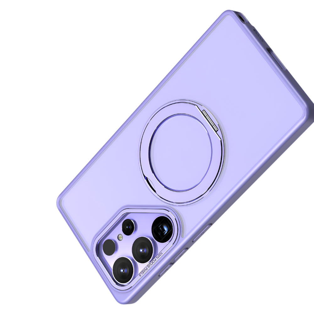 Soka Ring Stand Case (Suits Galaxy S25 Ultra) - Purple