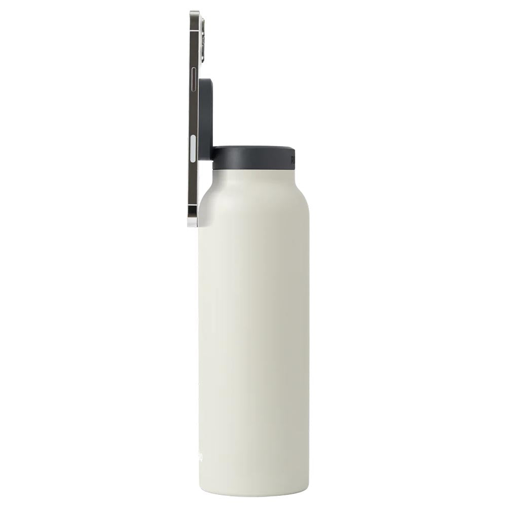 Ringo Water Bottle with Magnetic Phone Mount - Ivory 710ml (24oz)
