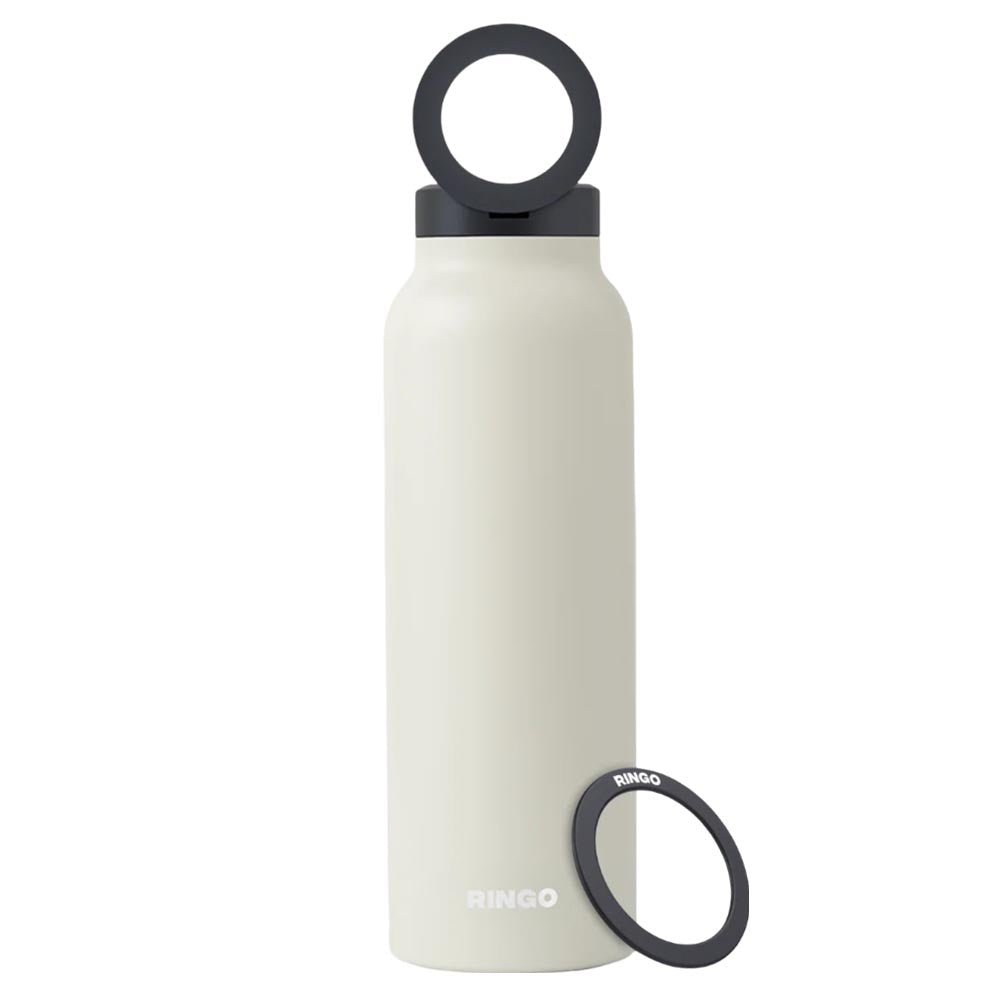 Ringo Water Bottle with Magnetic Phone Mount - Ivory 710ml (24oz)
