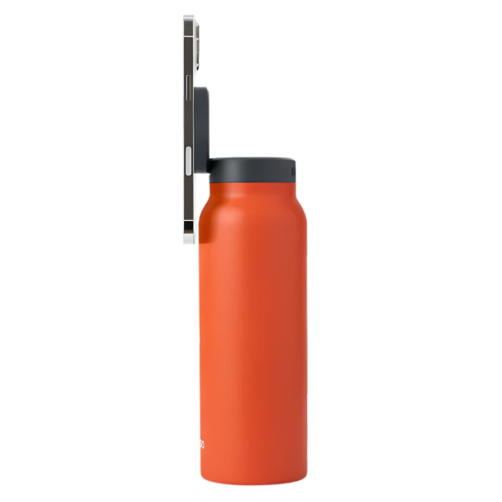 Ringo Water Bottle with Magnetic Phone Mount - Orange 710ml (24oz)