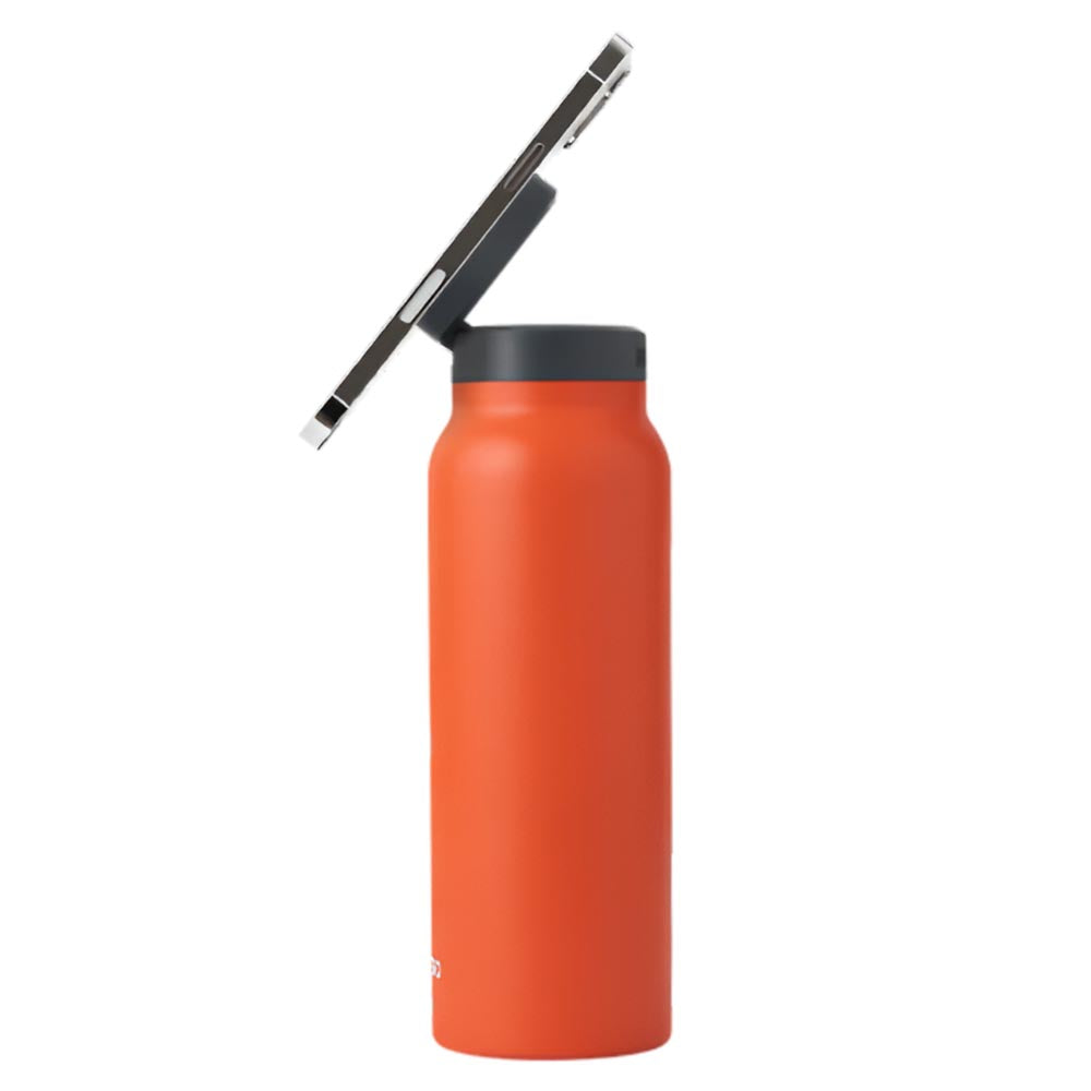 Ringo Water Bottle with Magnetic Phone Mount - Orange 710ml (24oz)