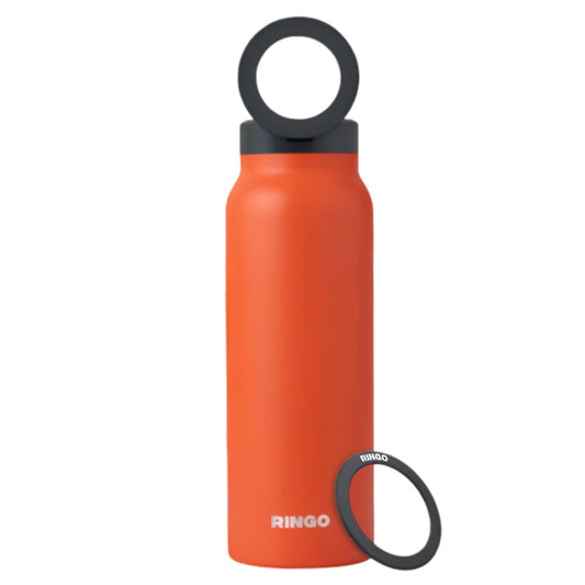 Ringo Water Bottle with Magnetic Phone Mount - Orange 710ml (24oz)
