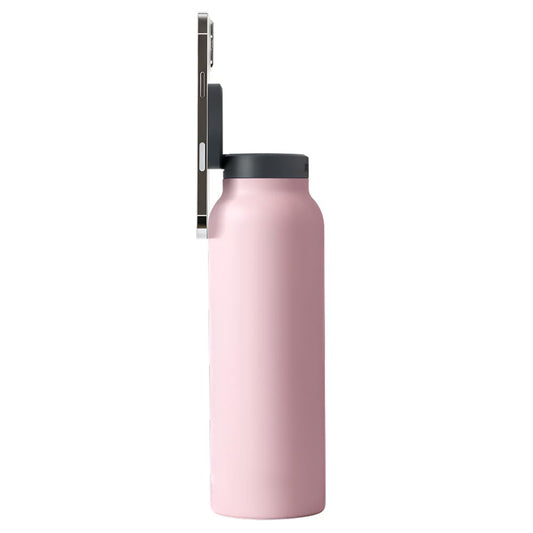 Ringo Water Bottle with Magnetic Phone Mount - Pink 710ml (24oz)