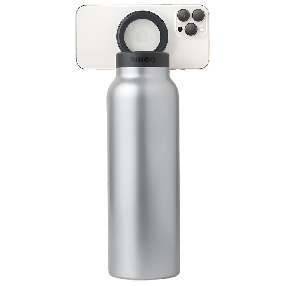 Ringo Water Bottle with Magnetic Phone Mount - Stainless 710ml (24oz)