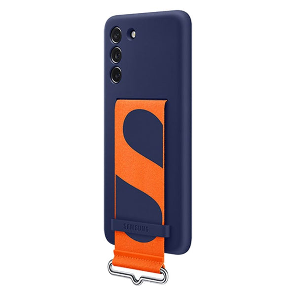 Samsung Silicone Cover with Strap (Suits Galaxy S21 FE) - Navy