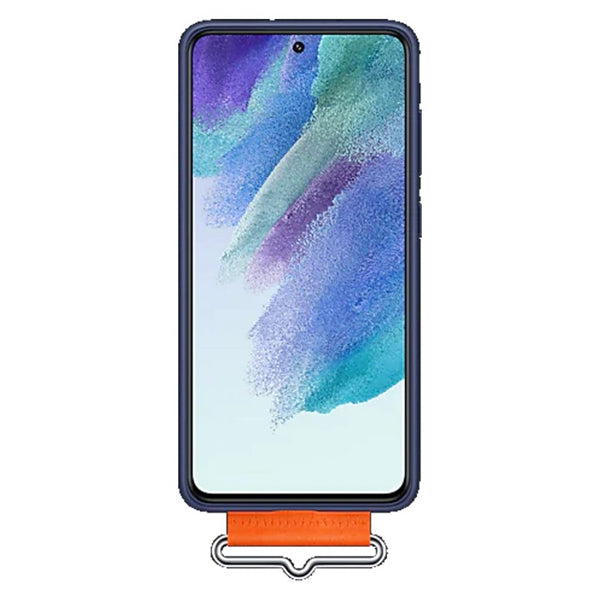 Samsung Silicone Cover with Strap (Suits Galaxy S21 FE) - Navy