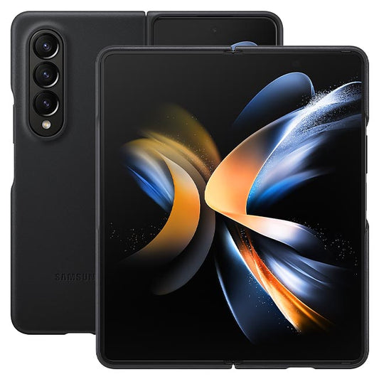 Samsung Leather Cover (Suits Galaxy Z Fold4) - Black