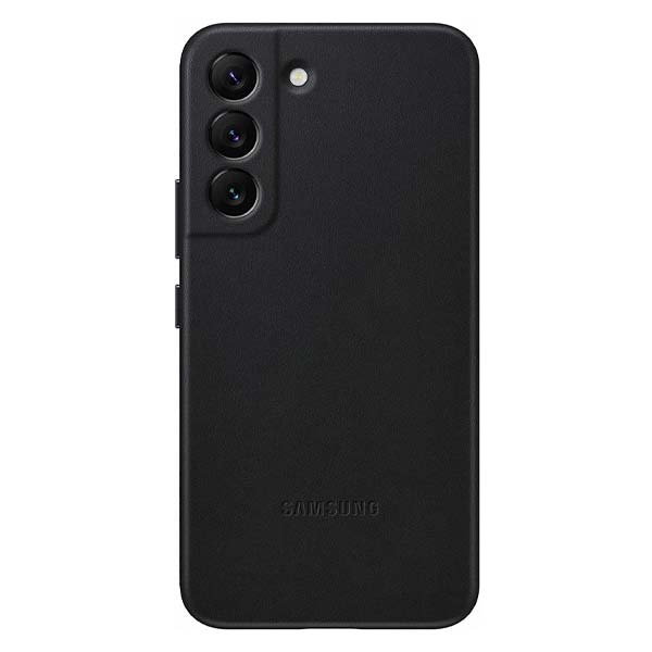 Samsung Leather Cover (Suits Galaxy S22+) - Black
