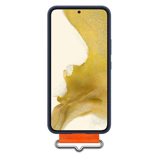 Samsung Silicone Cover with Strap (Suits Galaxy S22) - Navy