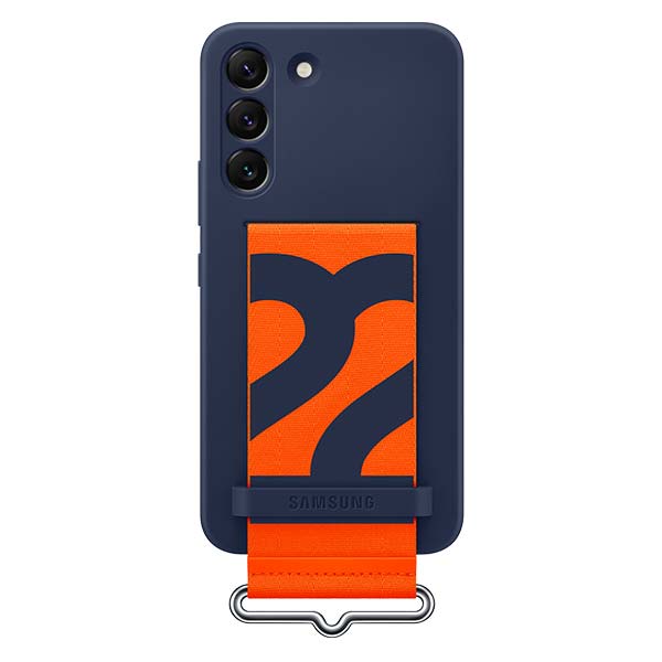 Samsung Silicone Cover with Strap (Suits Galaxy S22) - Navy