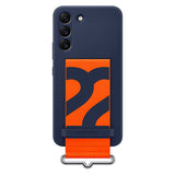 Samsung Silicone Cover with Strap (Suits Galaxy S22) - Navy