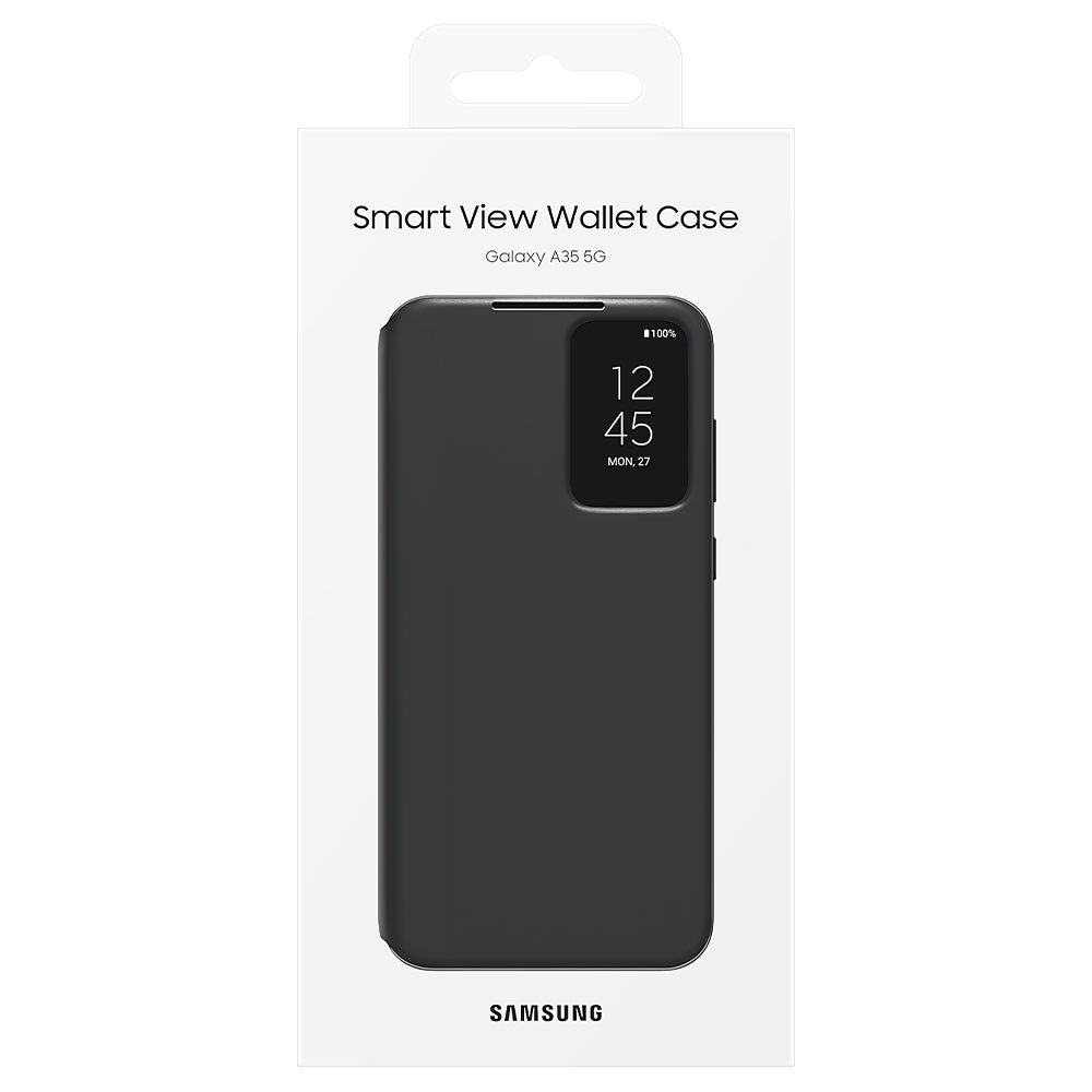 Samsung Smart View Wallet Case (Suits Galaxy A35) - Black